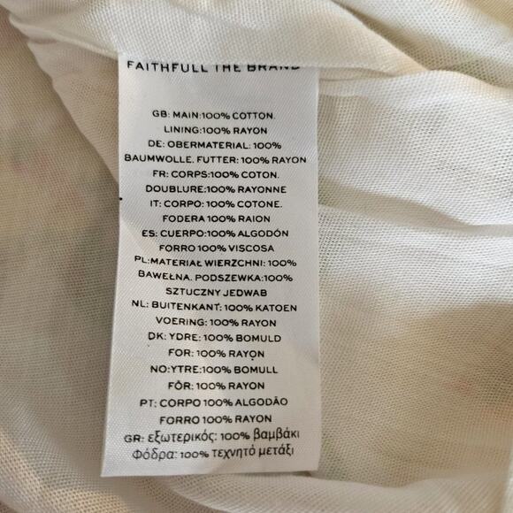 Faithfull The Brand Loucetta Midi Dress in Palermo Floral Print Size 6 NWT - Picture 10 of 11